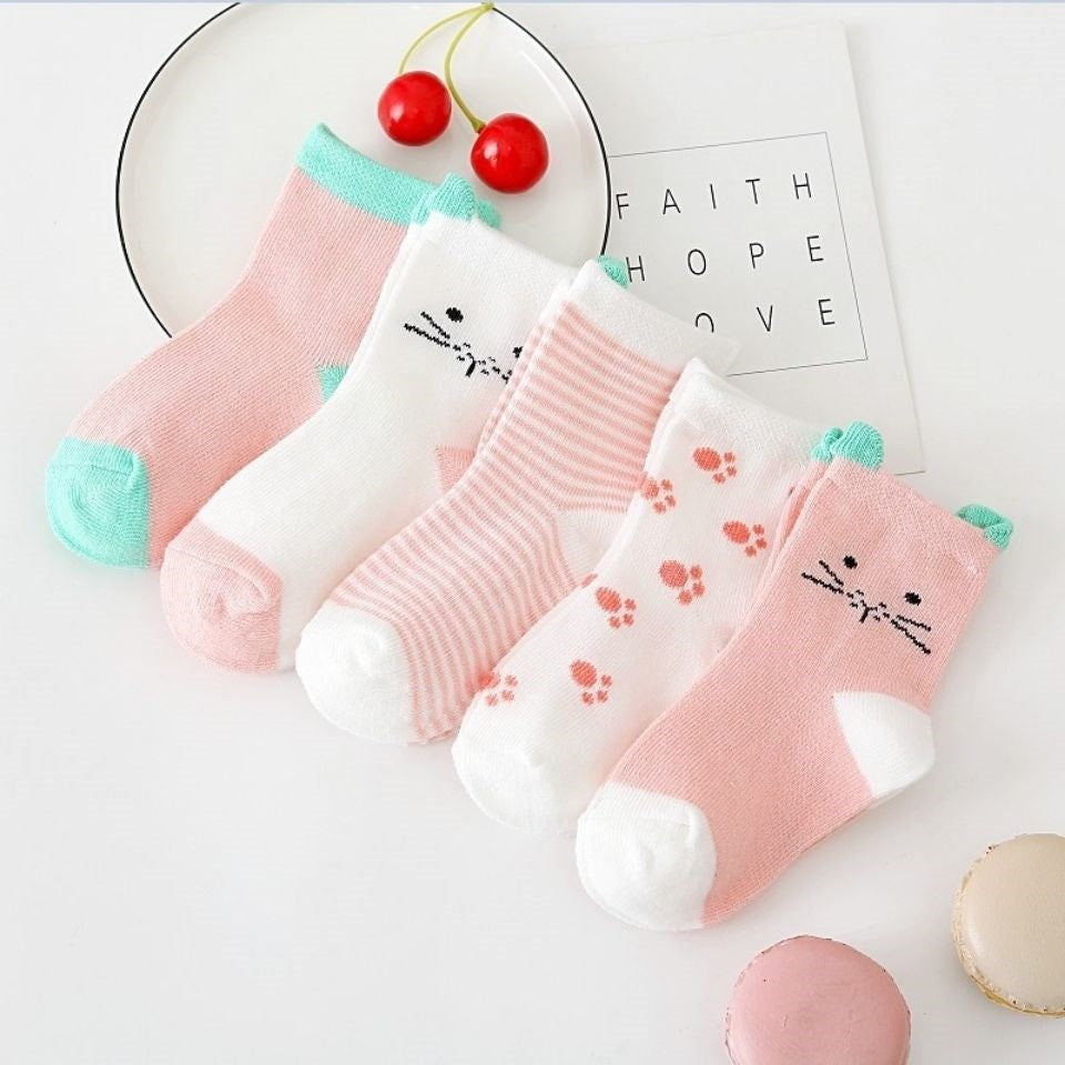 Lot de 5 paires de chaussettes et/ou socquettes pour bébé