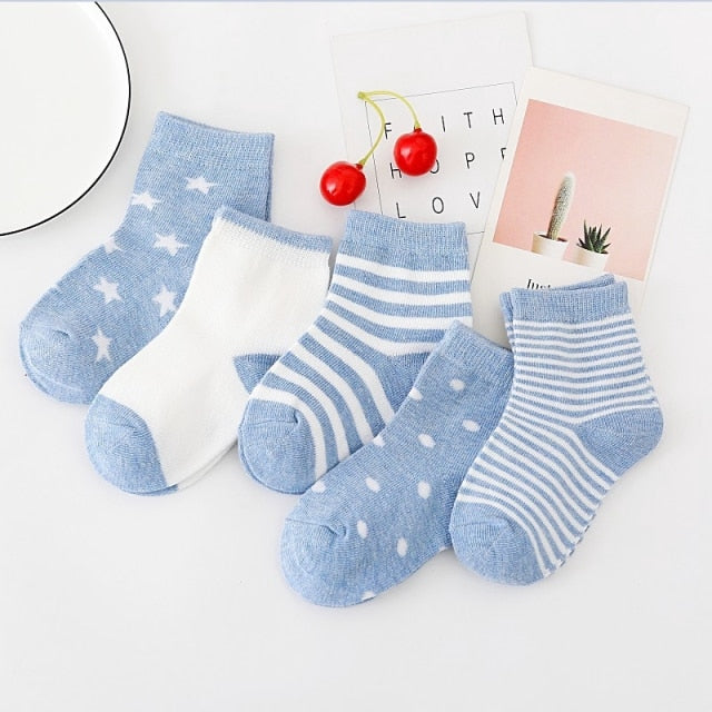 Lot de 5 paires de chaussettes et/ou socquettes pour bébé