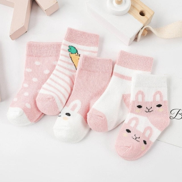 Lot de 5 paires de chaussettes et/ou socquettes pour bébé