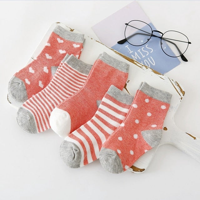 Lot de 5 paires de chaussettes et/ou socquettes pour bébé