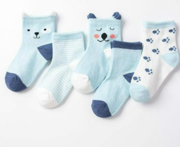 Lot de 5 paires de chaussettes et/ou socquettes pour bébé